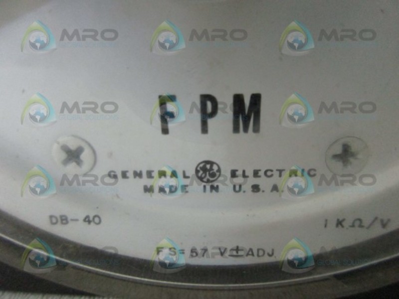GENERAL ELECTRIC DB-40 METER 0-1500 UNMP