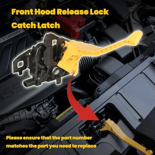 656016RA0A - Front Hood Latch & Release Cable Assembly - Compatible with