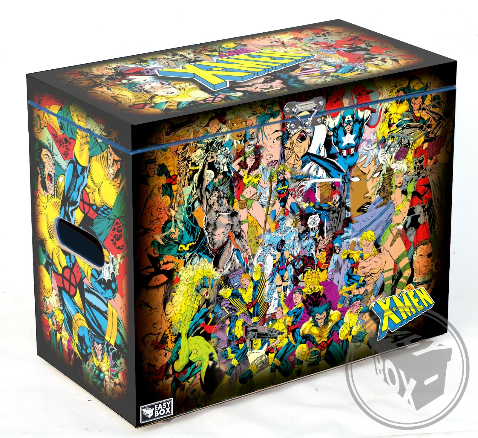 The Uncanny X-Men 90's by Jim Lee - Large Comic Book Hard Storage Box Chest MDF
