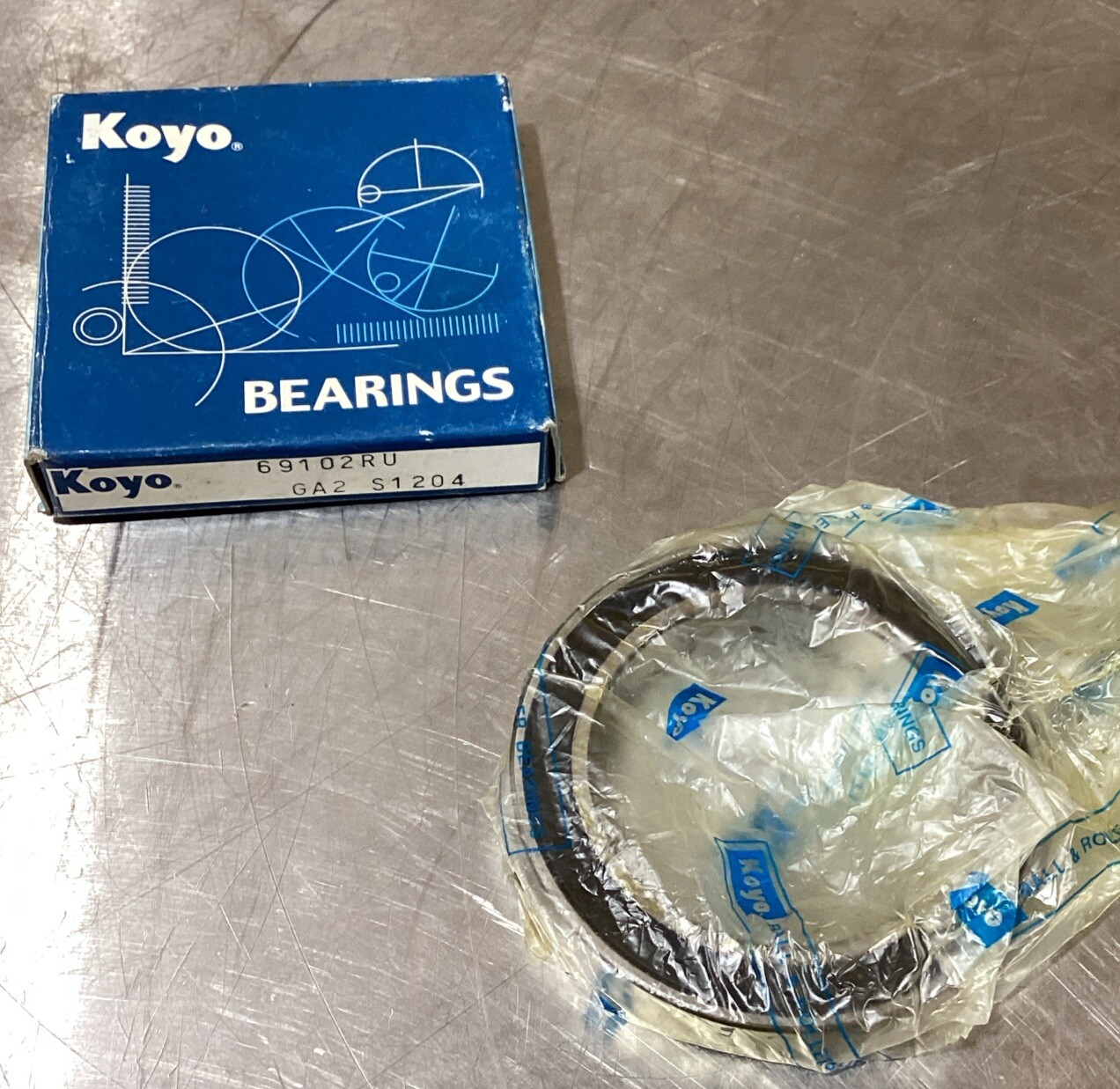 KOYO JAPAN 6910 2RU BALL BEARING, RUBBER SEALED 6910 2RS 61910 50x72x12mm.