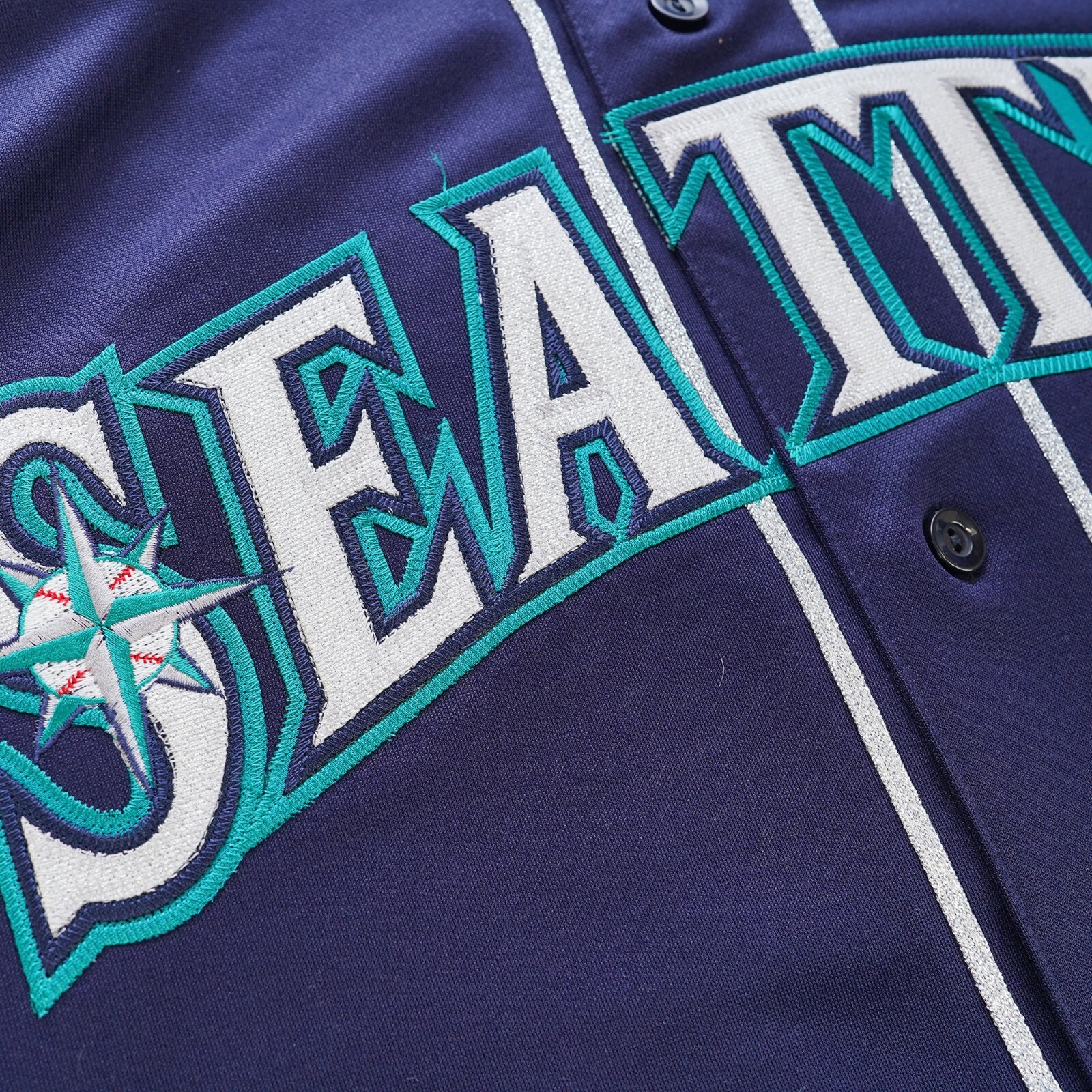 Jay Buhner 1999 Seattle Mariners Alt Navy Blue Men's Jersey w/ Team Patch