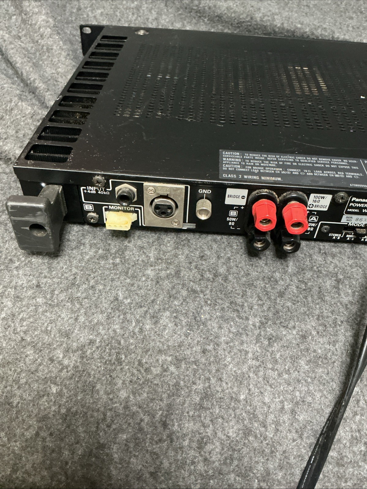Panasonic Ramsa WP-9055 2-channel power amplifier