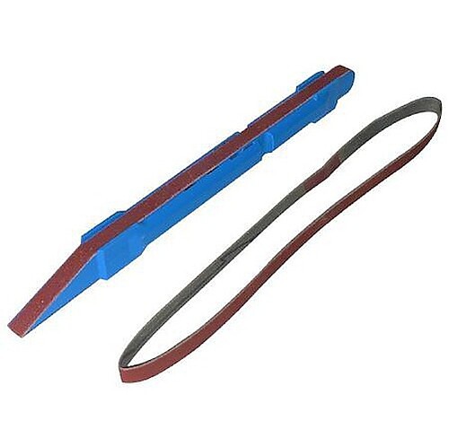 Excel Sanding Stick with 2 #240 Grit Belts (Blue) - Hobby and Plastic Model