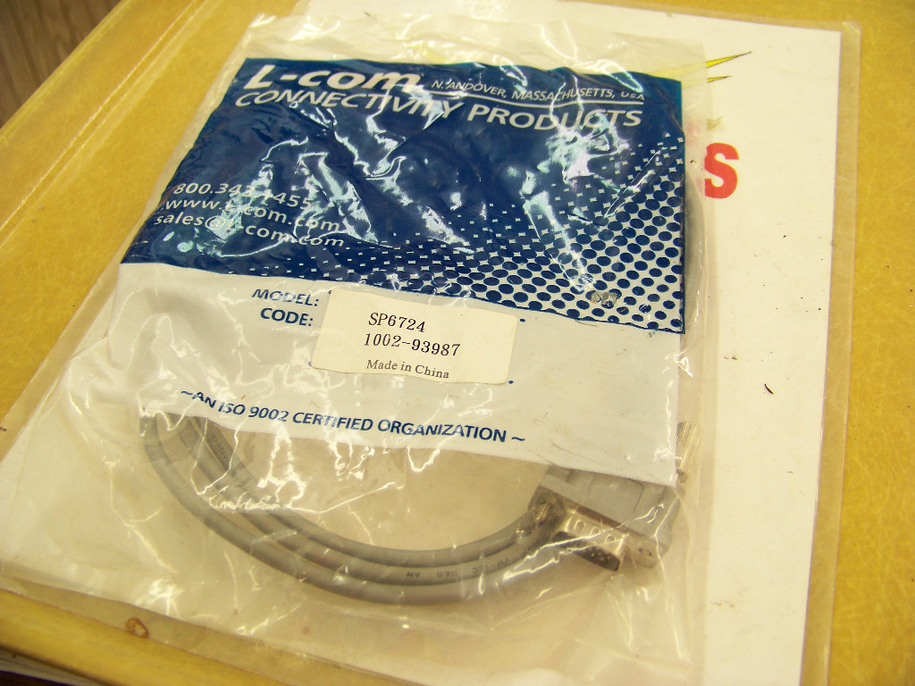 L-Com Connectivity Products Model SP6724 code 1002-93987 cable