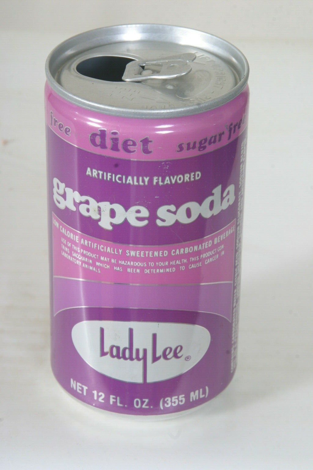 Lady Lee Diet Grape Soda can