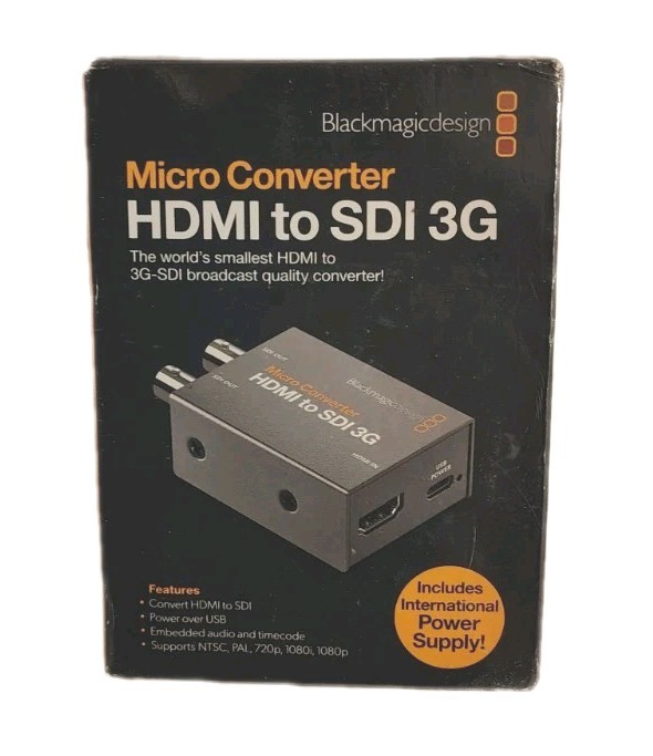 Blackmagic Design Micro Converter SDI to HDMI 3G with Power Supply New Sealed