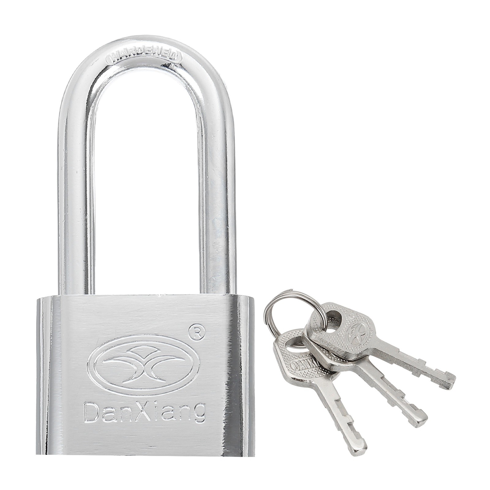 Keyed Padlock 2" Wide Body Steel Pin Tumbler Padlocks with 3 Keys(98mm)