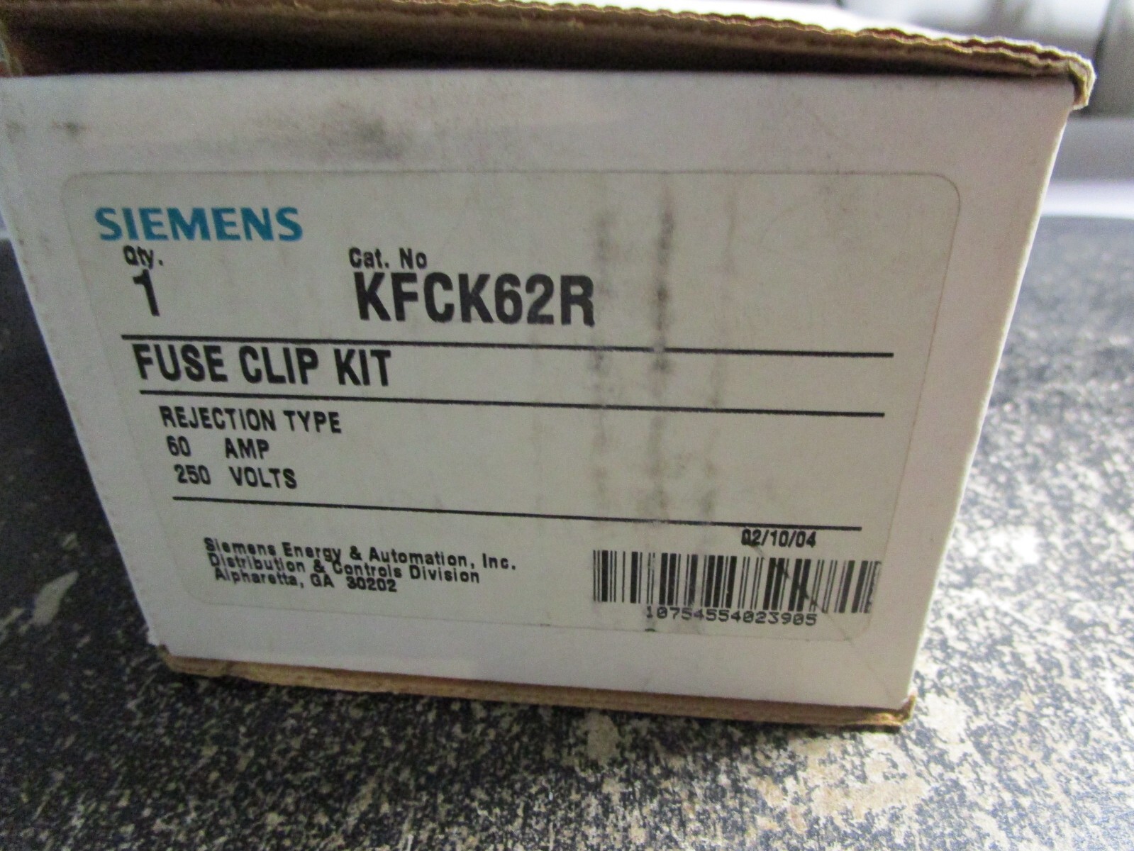 SIEMENS KFCK62R FUSE CLIP KIT (NEW IN BOX) FREE SHIPPING