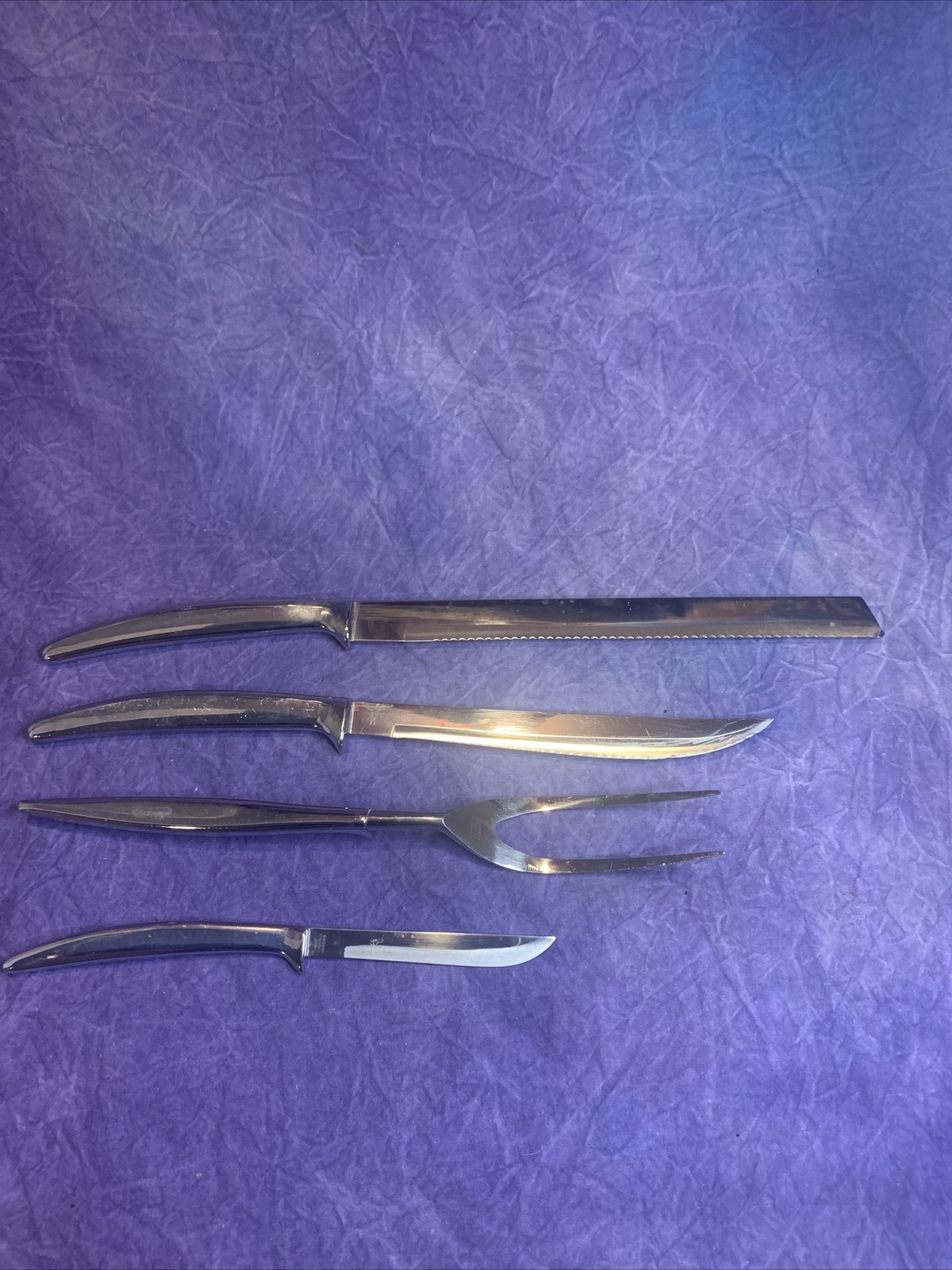 VINTAGE DUREX SOLINGEN GERMANY 11 PIECE KNIFE SET W/ CASE ZIPPER DOESN’T WORK
