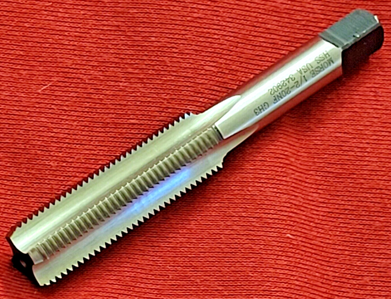 1/2-20 UNF GH3 Bottom Hand Tap Morse MT3732643 RH HSS 4FLUTE USA