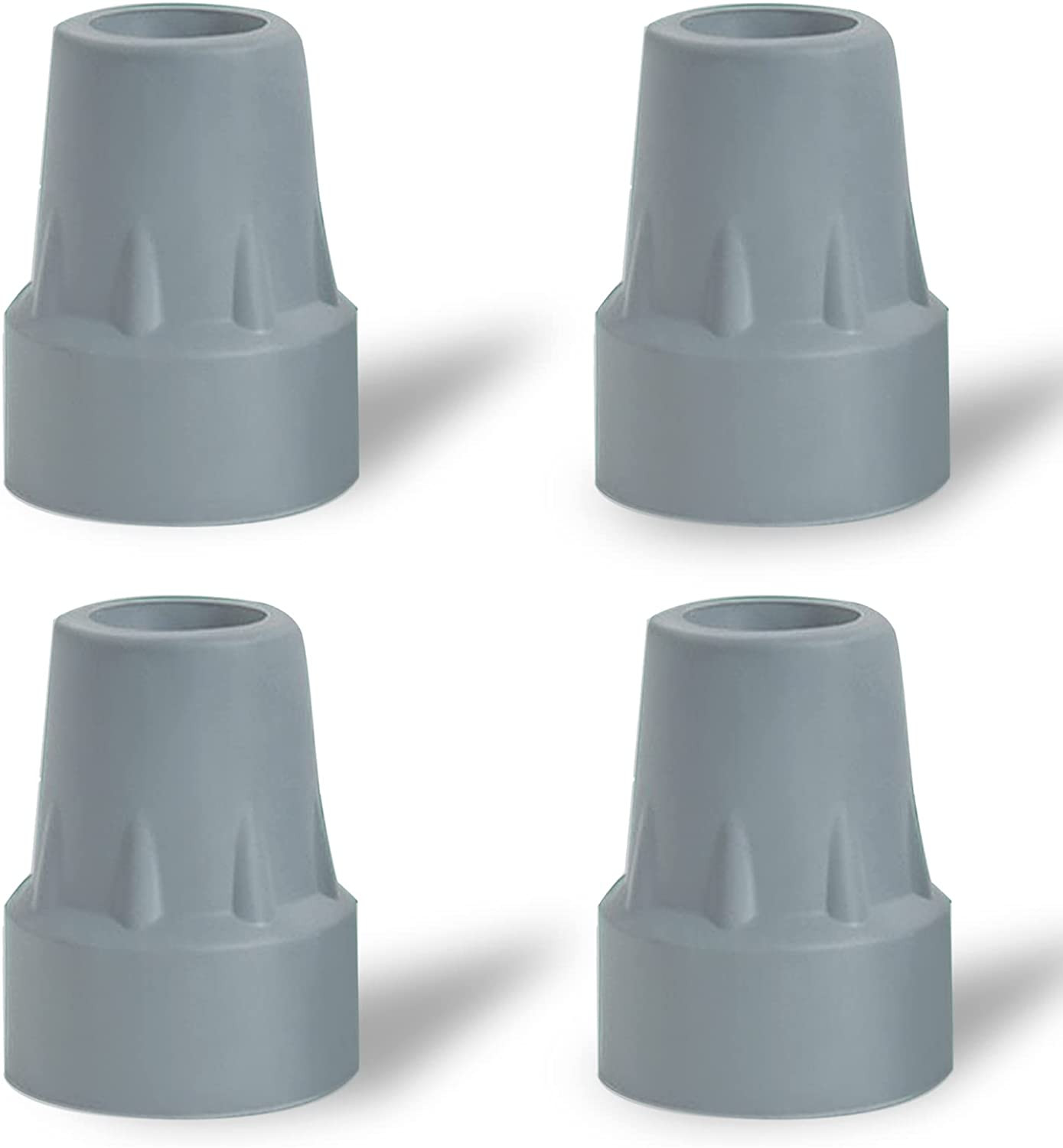 Crutch Tips, 4 Pack 7/8 Inch Heavy Duty Rubber Crutch Tips Replacement Rubber...