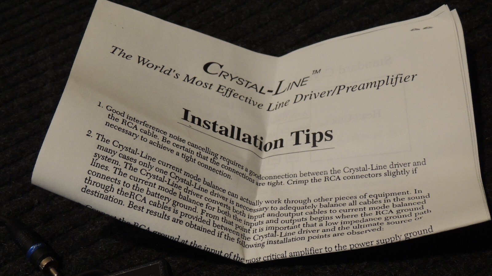 Crystal Line Audio Line Enhancement Driver CL80P