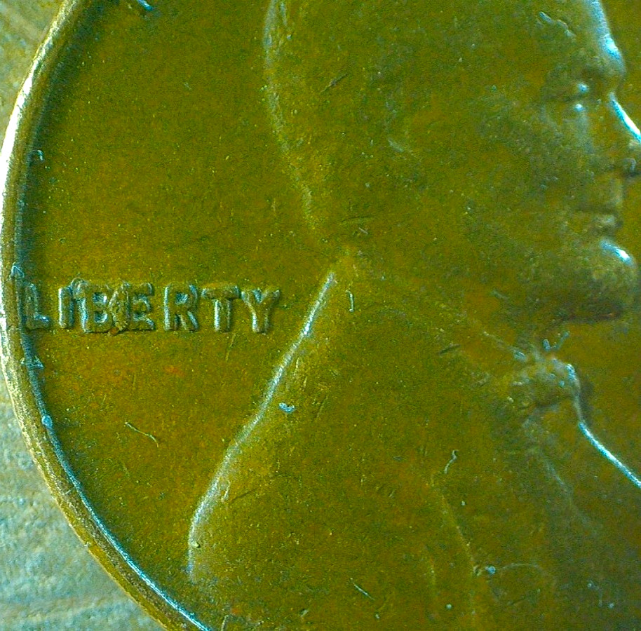 WORLD COIN SALE-1956 UNITED STATES 1c. WHEATBACK "BIE" ERROR COIN KM# A132