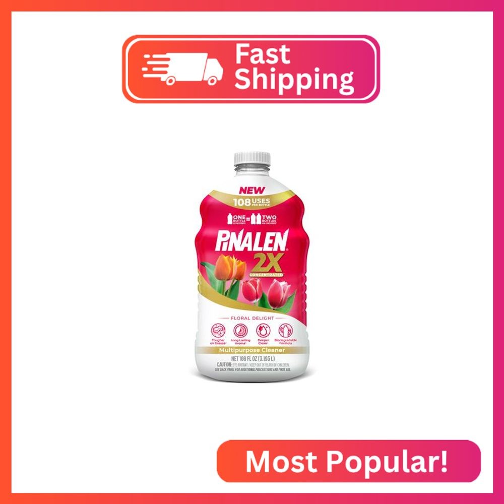 PINALEN 2X Max Aromas Concentrated Multipurpose Cleaner - Floral Delight Scent -