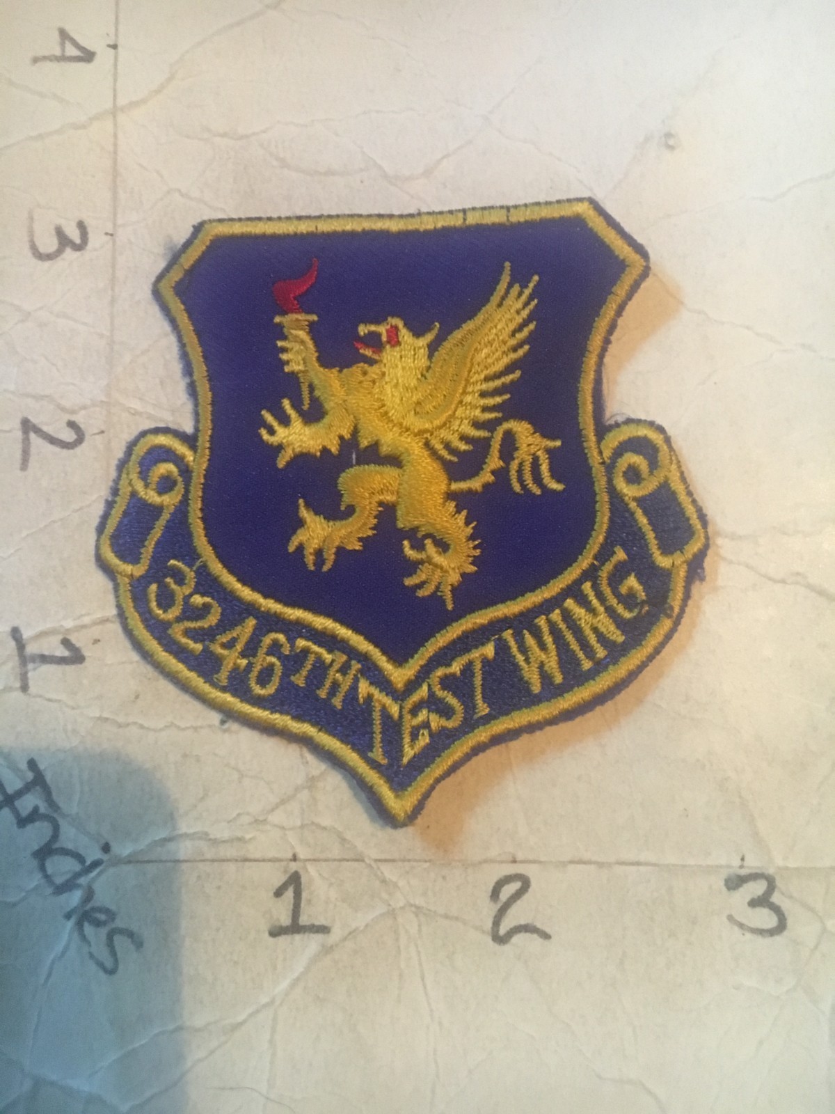 USAF 3246th Test Wing Squadron patch 6/27/25