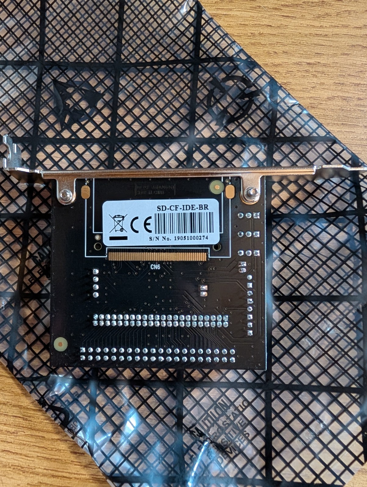 Compact Flash CF Memory card to 3.5" IDE PCI Bracket Adapter Converter