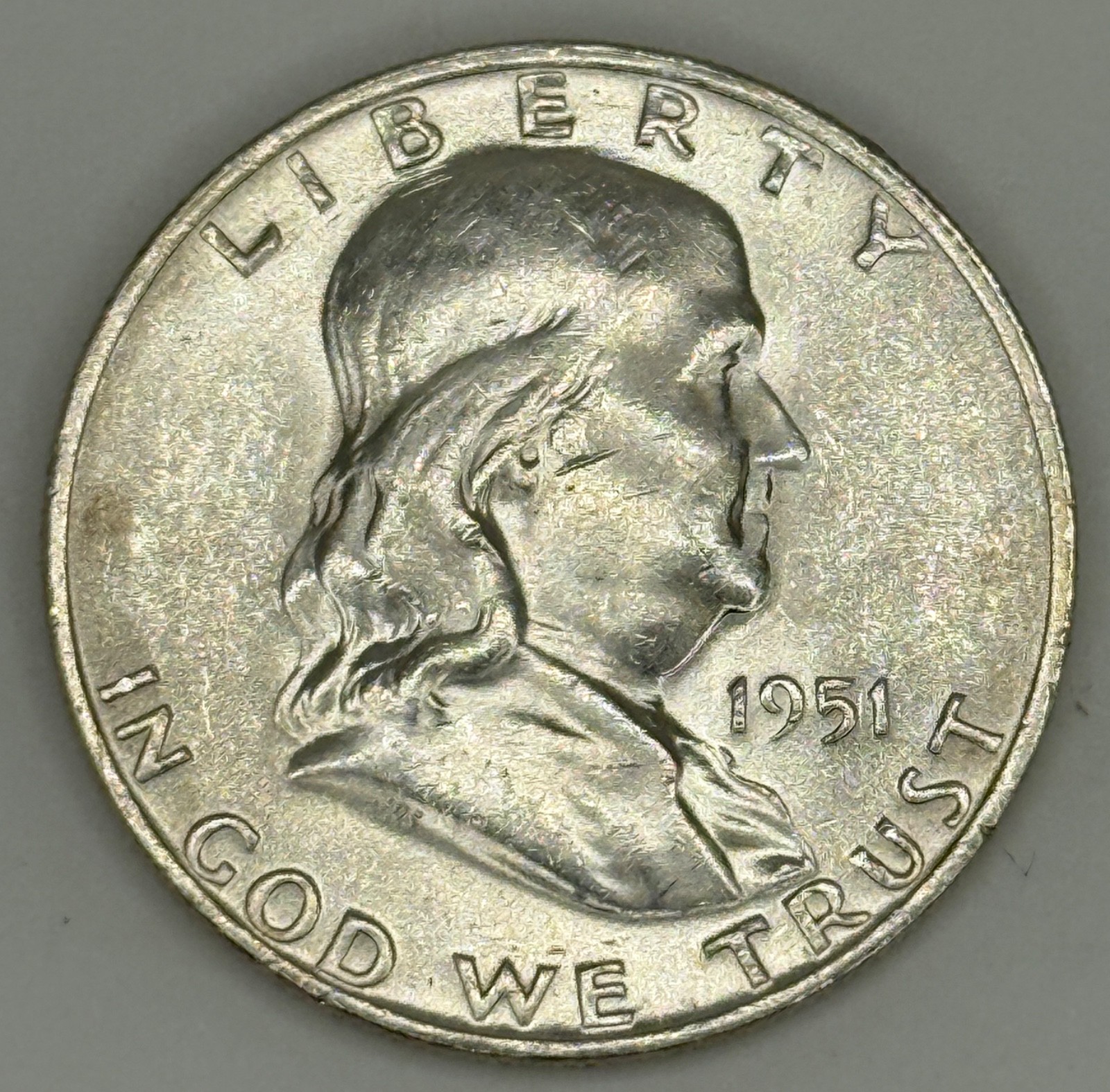 1951 "D" Franklin Half Dollar BU+ MS+ FBL RPM *FULL BELL LINES* RARE VARIETY!!!