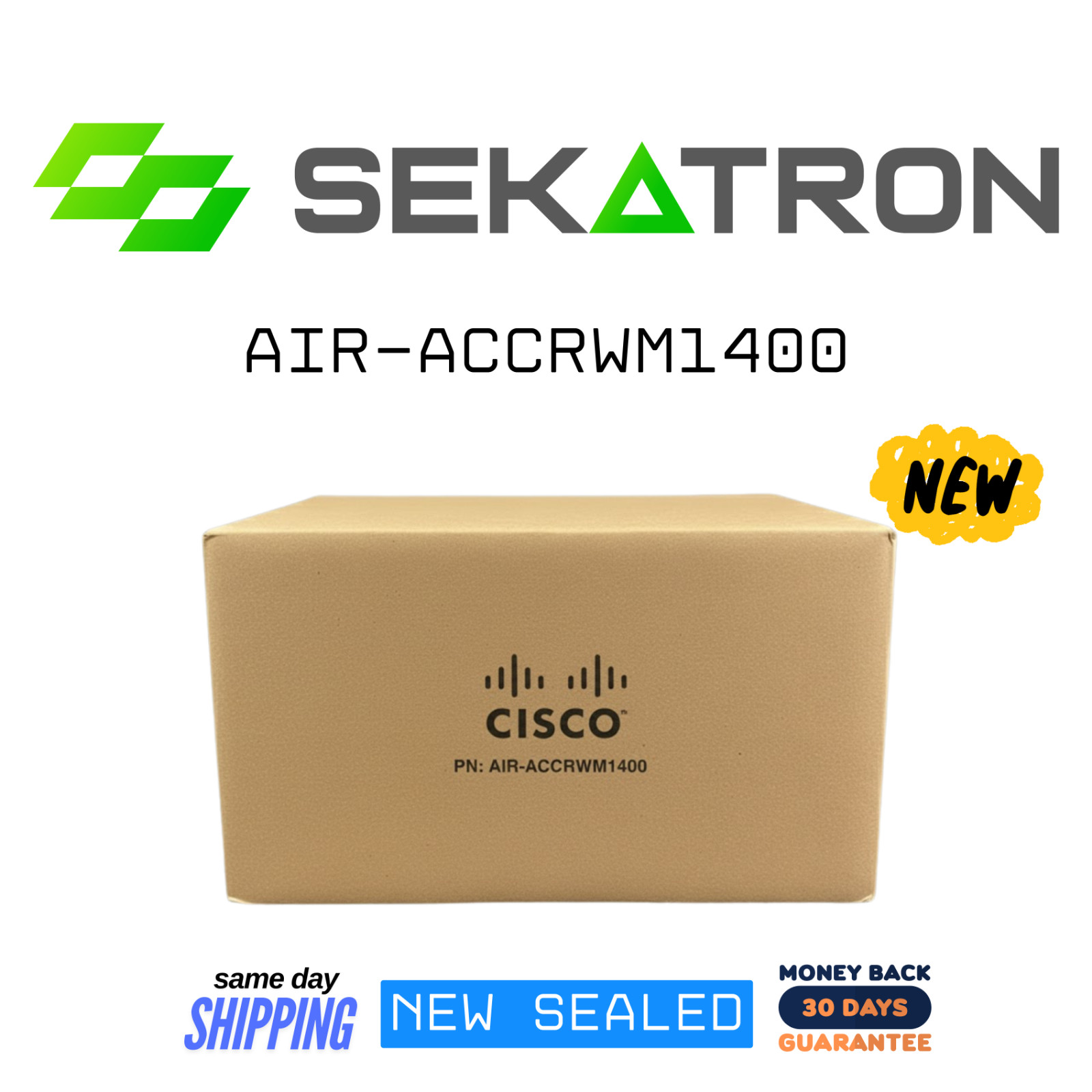 🔗 NEW Cisco AIR-ACCRWM1400 Roof/Wall Mount Kit for Aironet 1400 Series ⚡