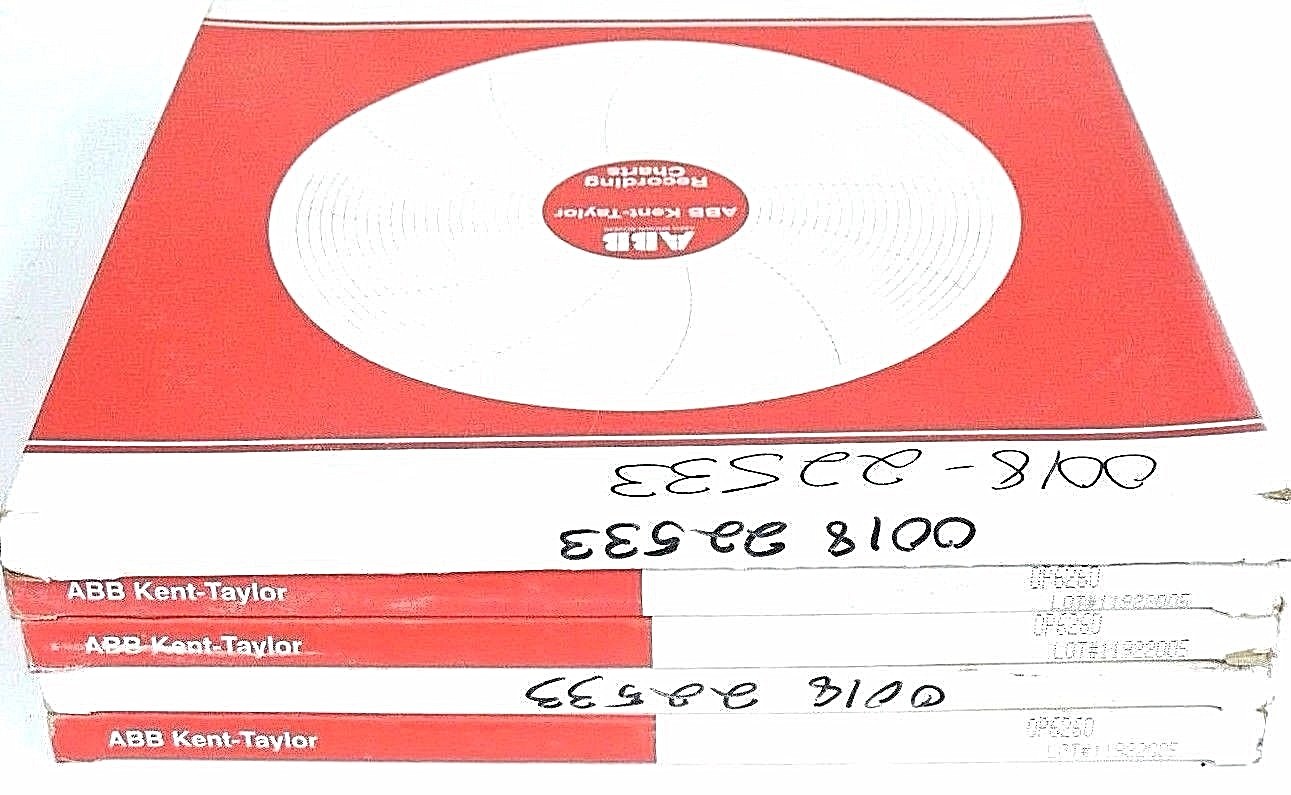 NIB ABB KENT-TAYLOR 0018-22533 RECORDING CHARTS OP6260, 0P6260 QTY: 500