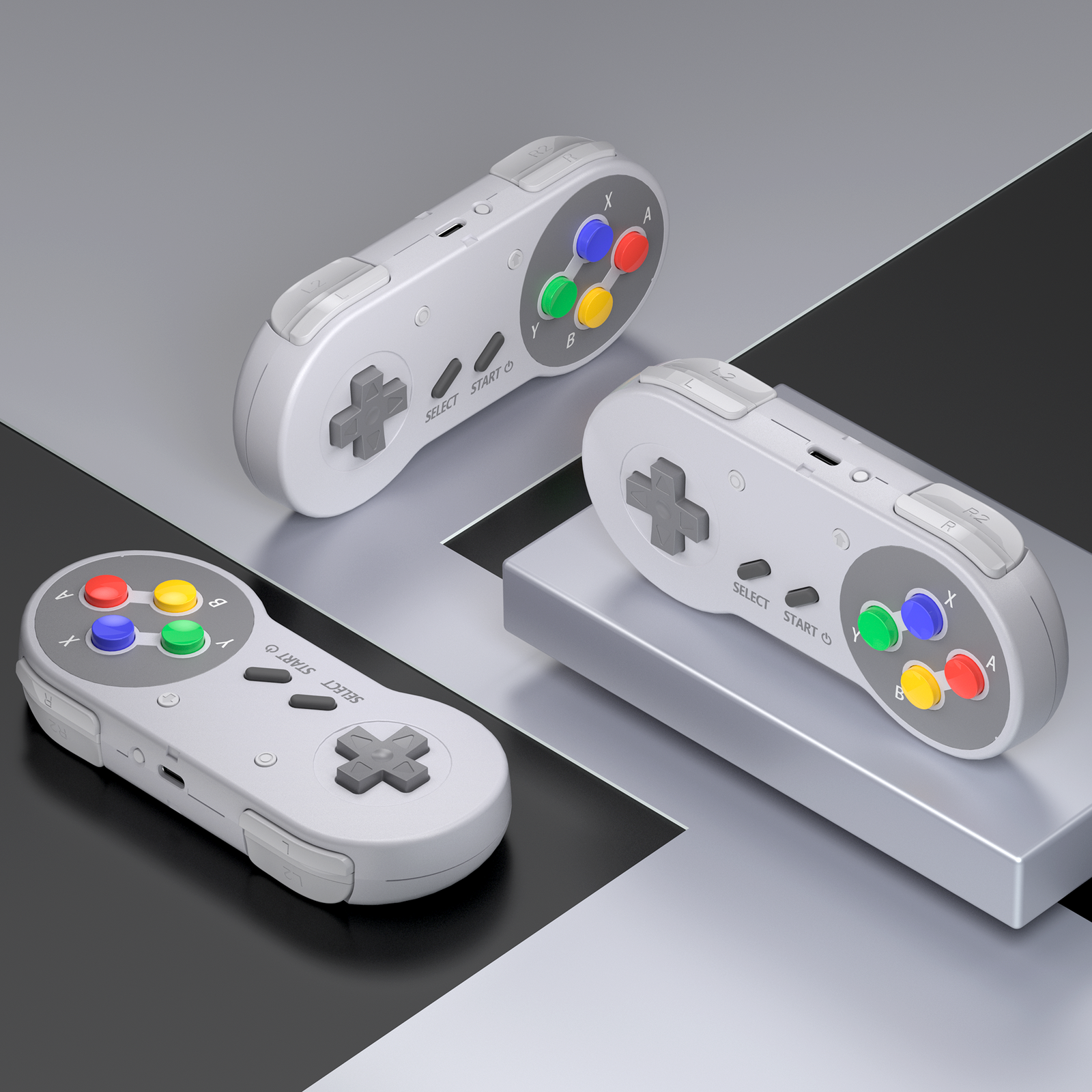 Wireless SNES Switch Controller Compatible SNES,Switch, PC, Mac OS,Raspberry Pi