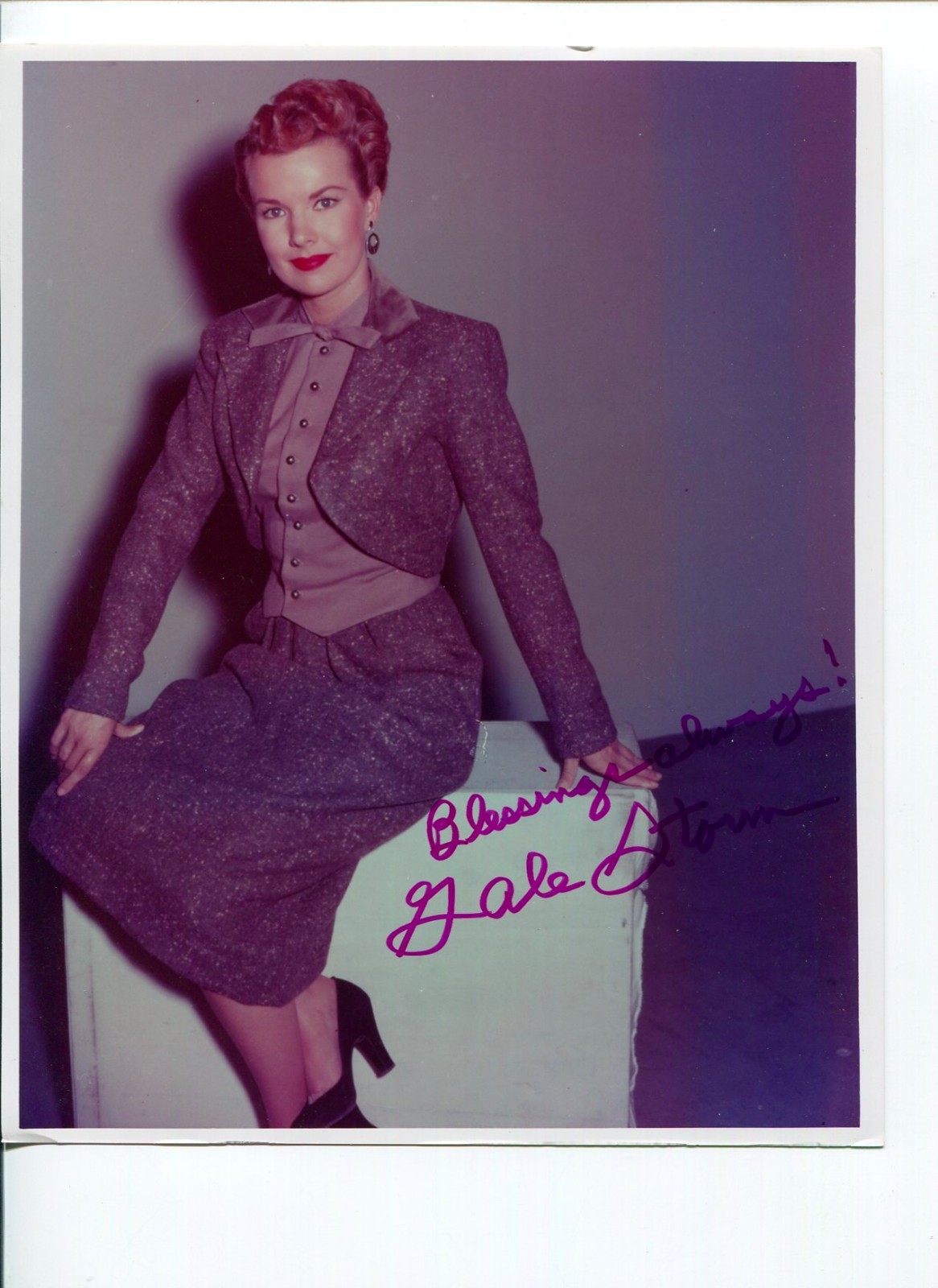 Gale Storm My Little Margie Revenge of the Zombies Signed Autograph Photo
