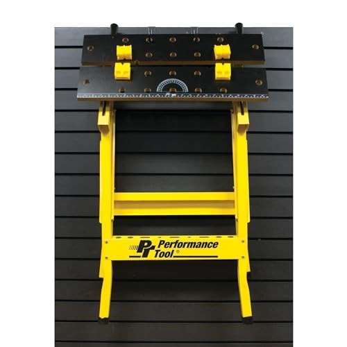 Performance Tool Folding Workbench Vise 200 lb Capacity with Bench Dogs
