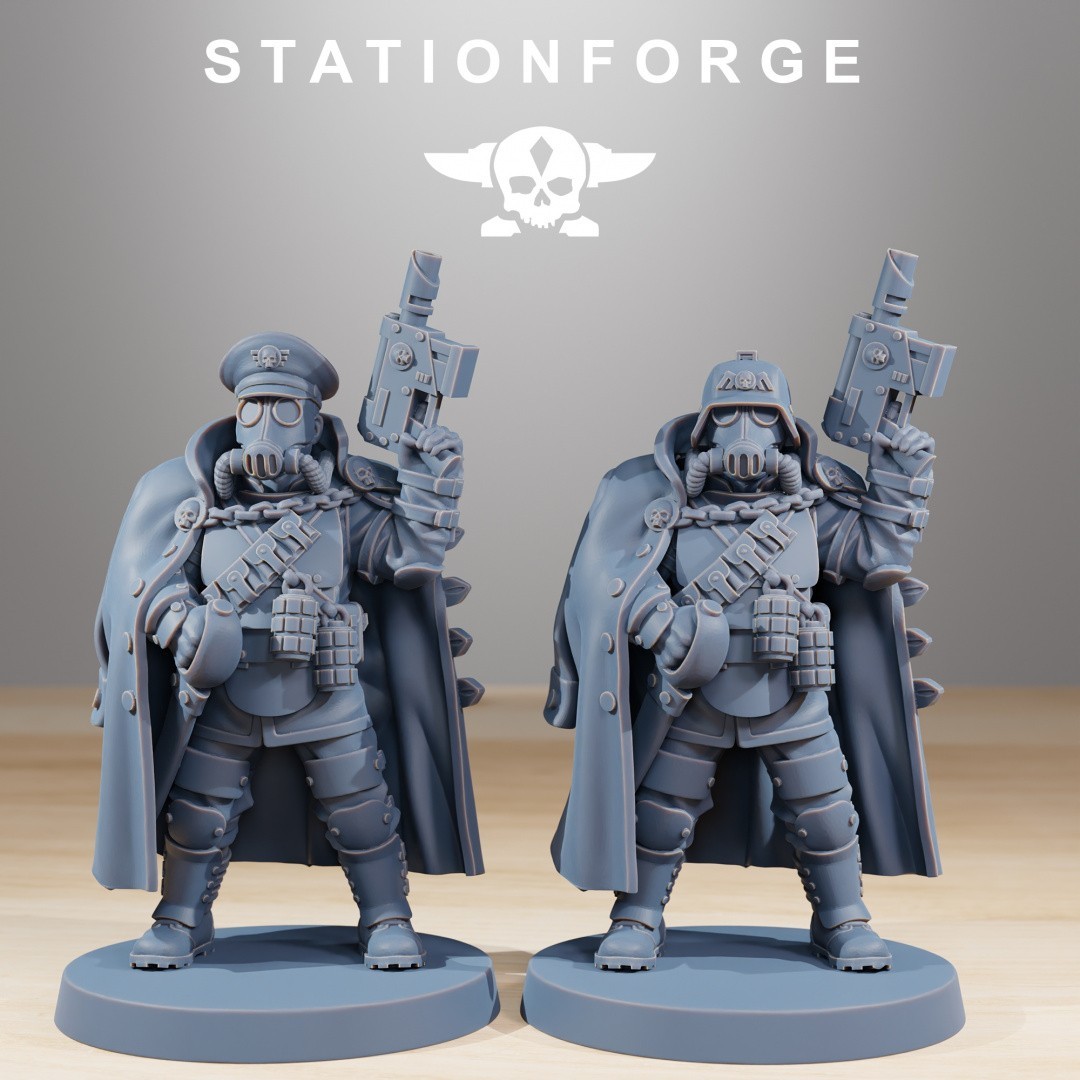 Grim Guard Ironclads Grimdark 3D Printed Miniatures Station Forge 16k
