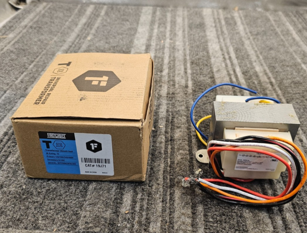First Choice 19J71 Transformer Mount Foot VA Rating 75 120/208/240/480V 24 VAC