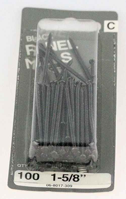 Black Panel Nails - 1-5/8" - 100 Pack H-06-8017-309