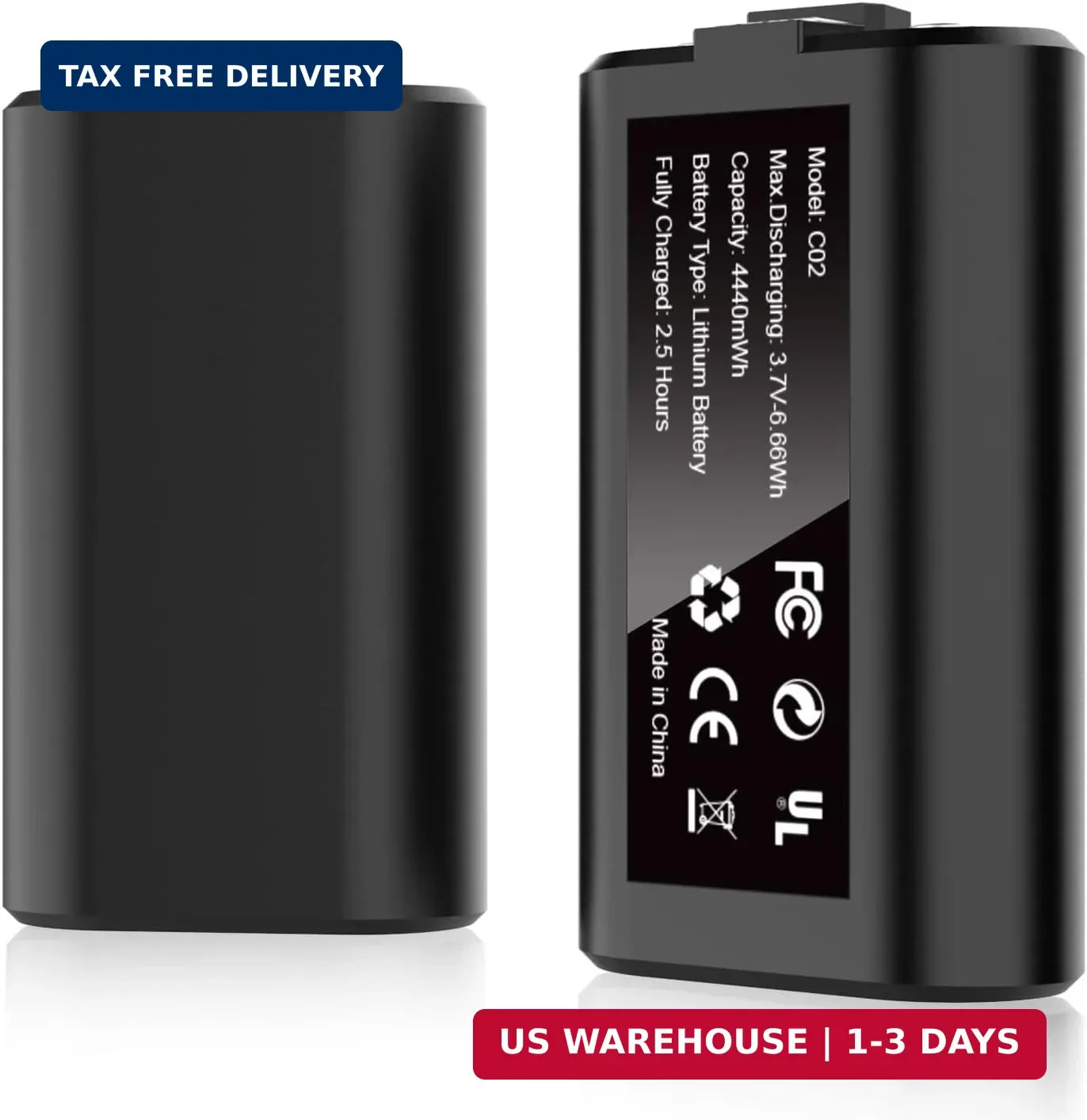 Dual Rechargeable Battery Pack for Xbox Series X|S / One - 4440mWh Power