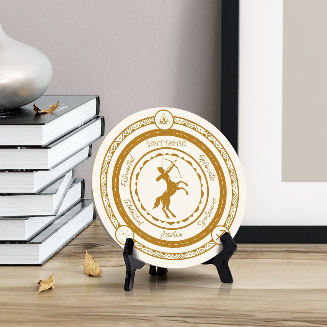 Sagittarius Zodiac Circle Table Sign (5x5")