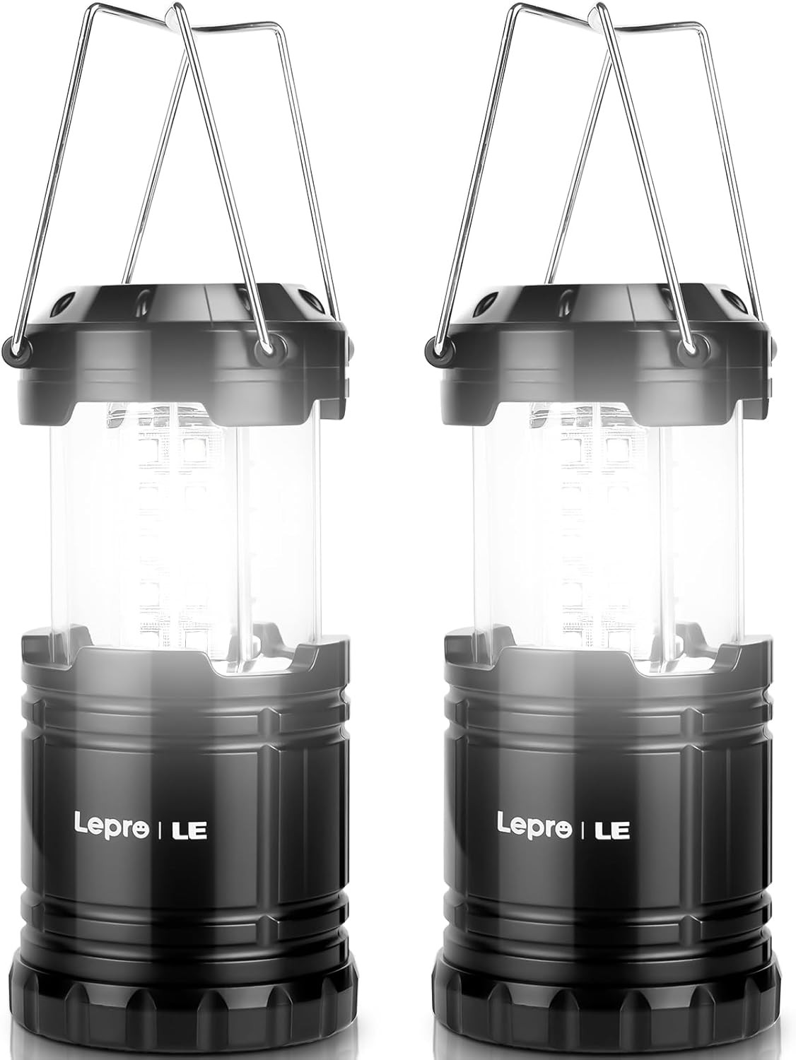 Lepro LED Camping Lantern Battery Powered Collapsible IPX4