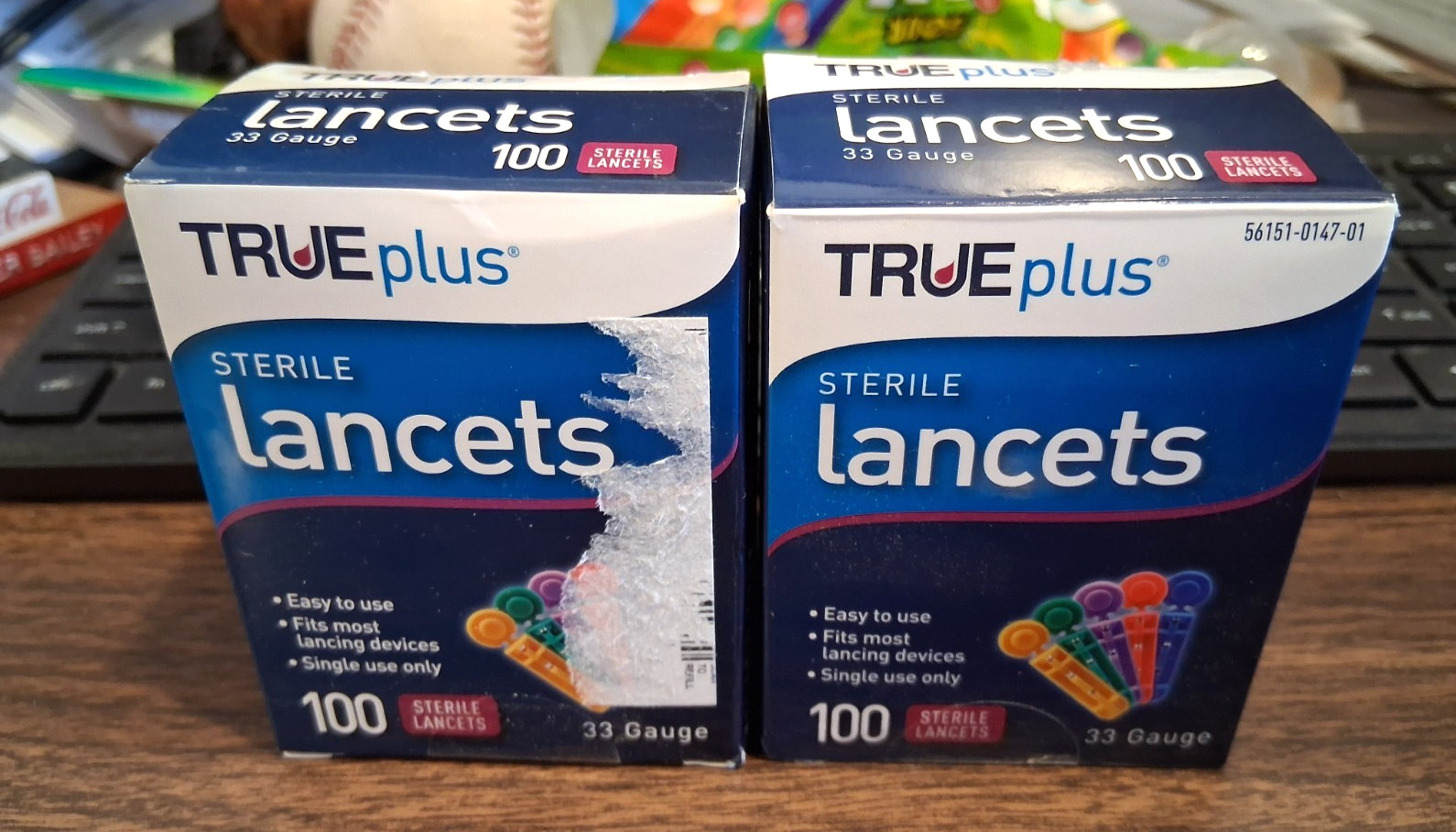 TruePlus Sterile Lancets 33 Gauge 100 Lancets (2 Pack)