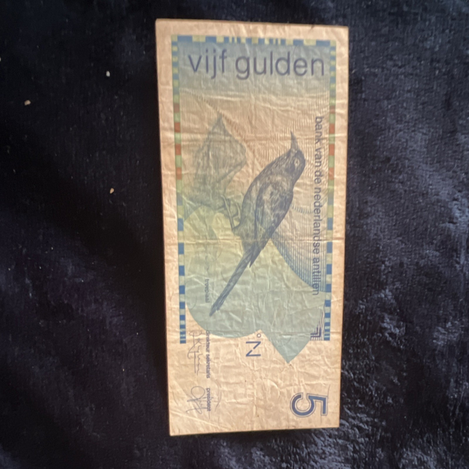 Netherlands Antilles 5 Gulden Circulated Banknote