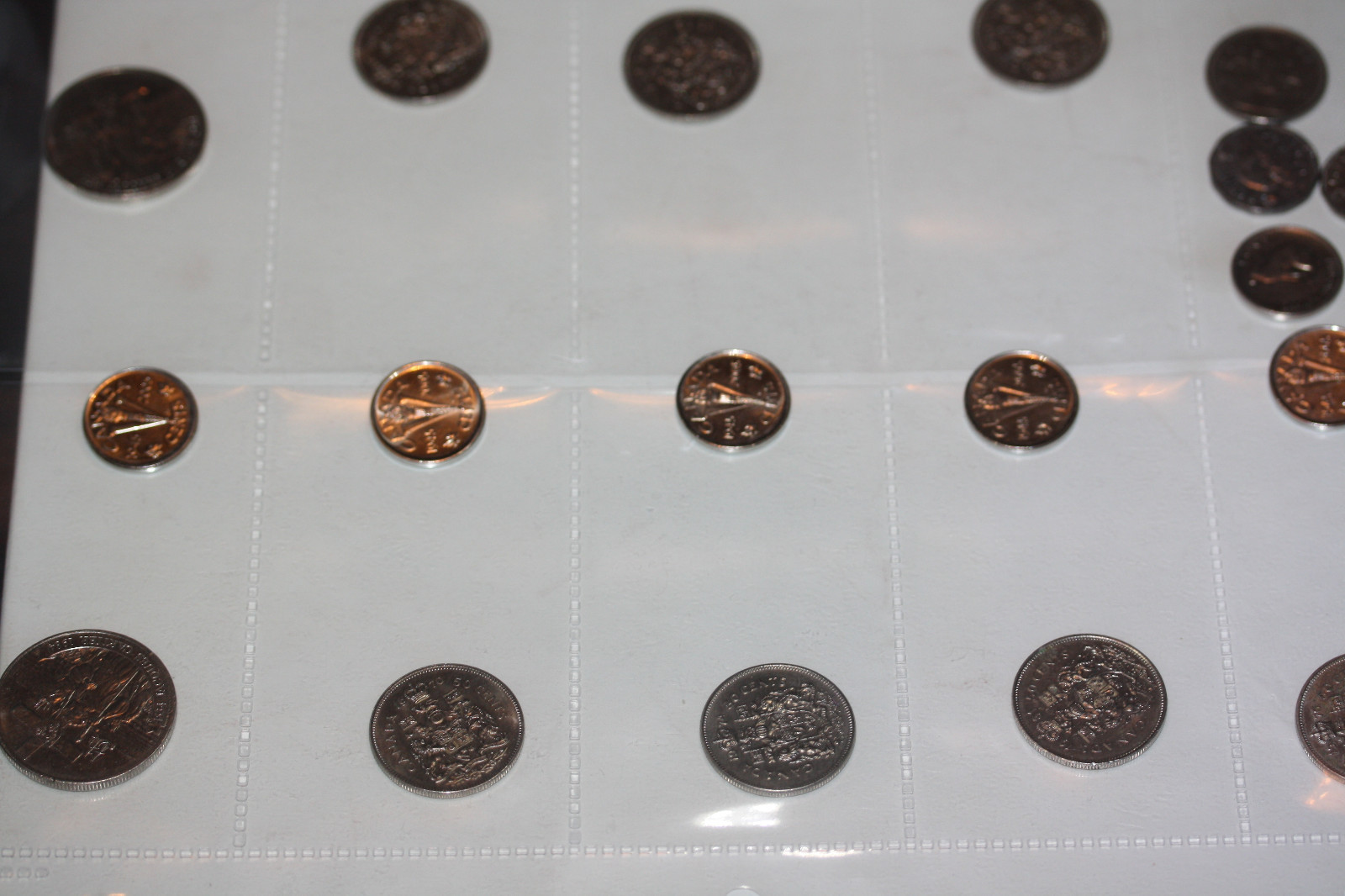 Investment Collection of CANADA Coins 7 Fifty Cents 2 Dollar 7 Nickels & Quarter