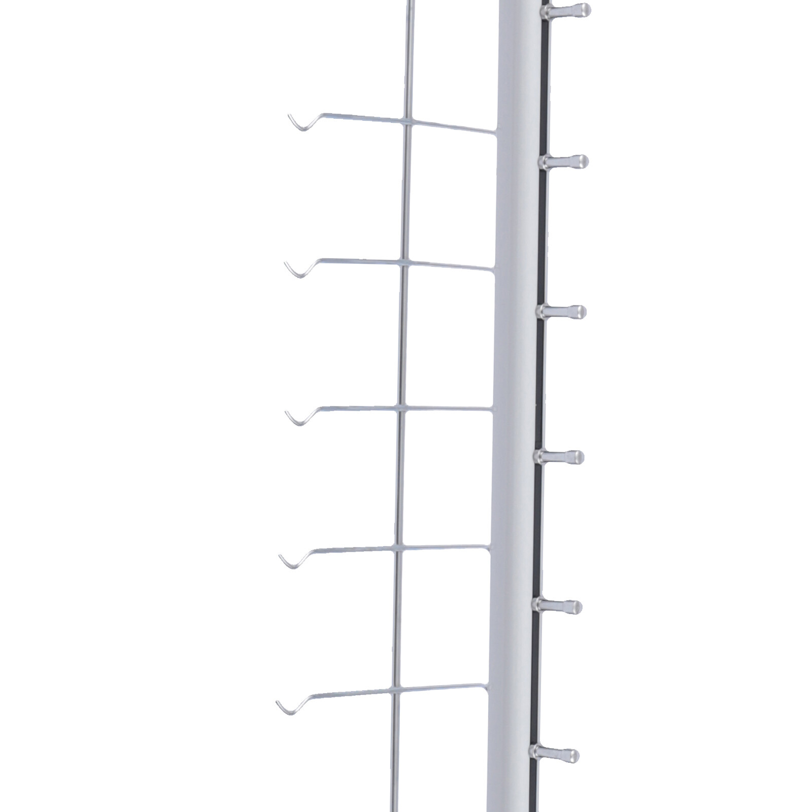 10pcs Aluminium Eyeglass Display Rod Rack Wall-Mounted Sunglasses Storage Frame