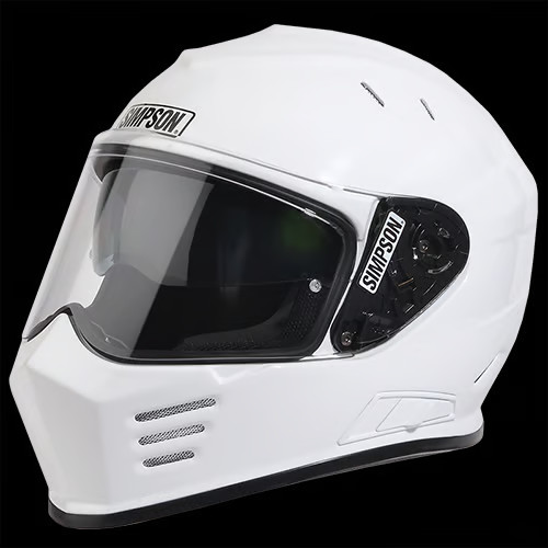 Simpson Motorcycle GBDXX1 Ghost Bandit Helmet Adult XXL White