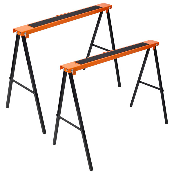 2Pcs Folding Sawhorse Portable Woodworking Support For Woodworking Workshop