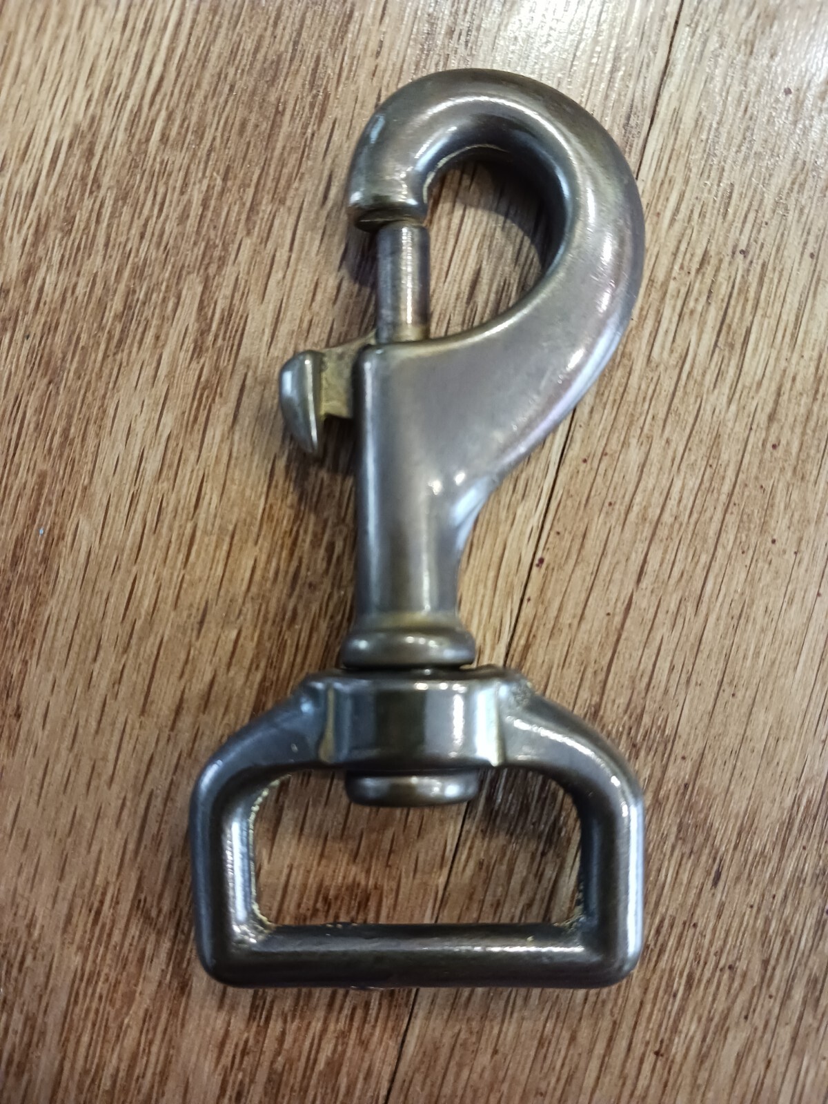 EVH Style Strap AGED Brass Snap Hook and Eye Set