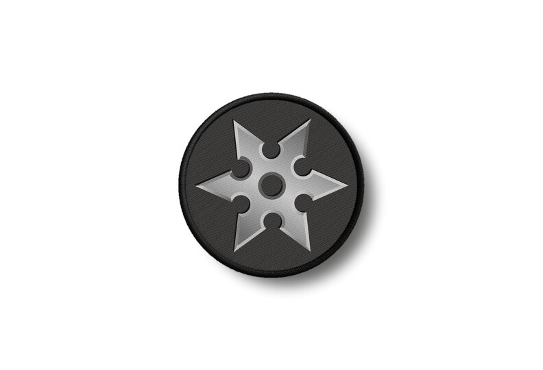 Ninja Star Iron-On Patch Badge