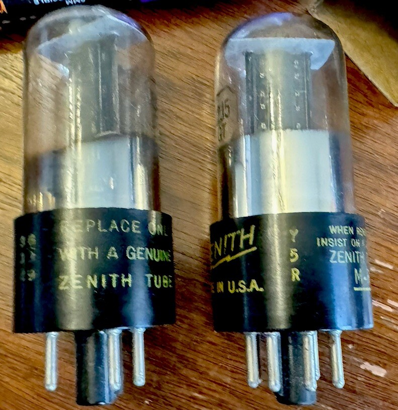 Matched Pair NOS Zenith Sylvania 12J5GT VT-135
