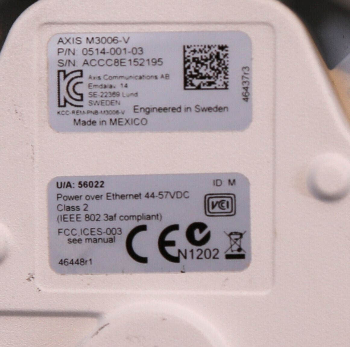 Axis M3006-V Network Camera