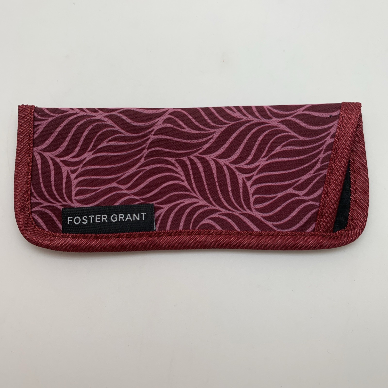 Foster Grant FGLR2202 FLRL Reading Glass CASE ONLY Soft Sleeve Protective RED