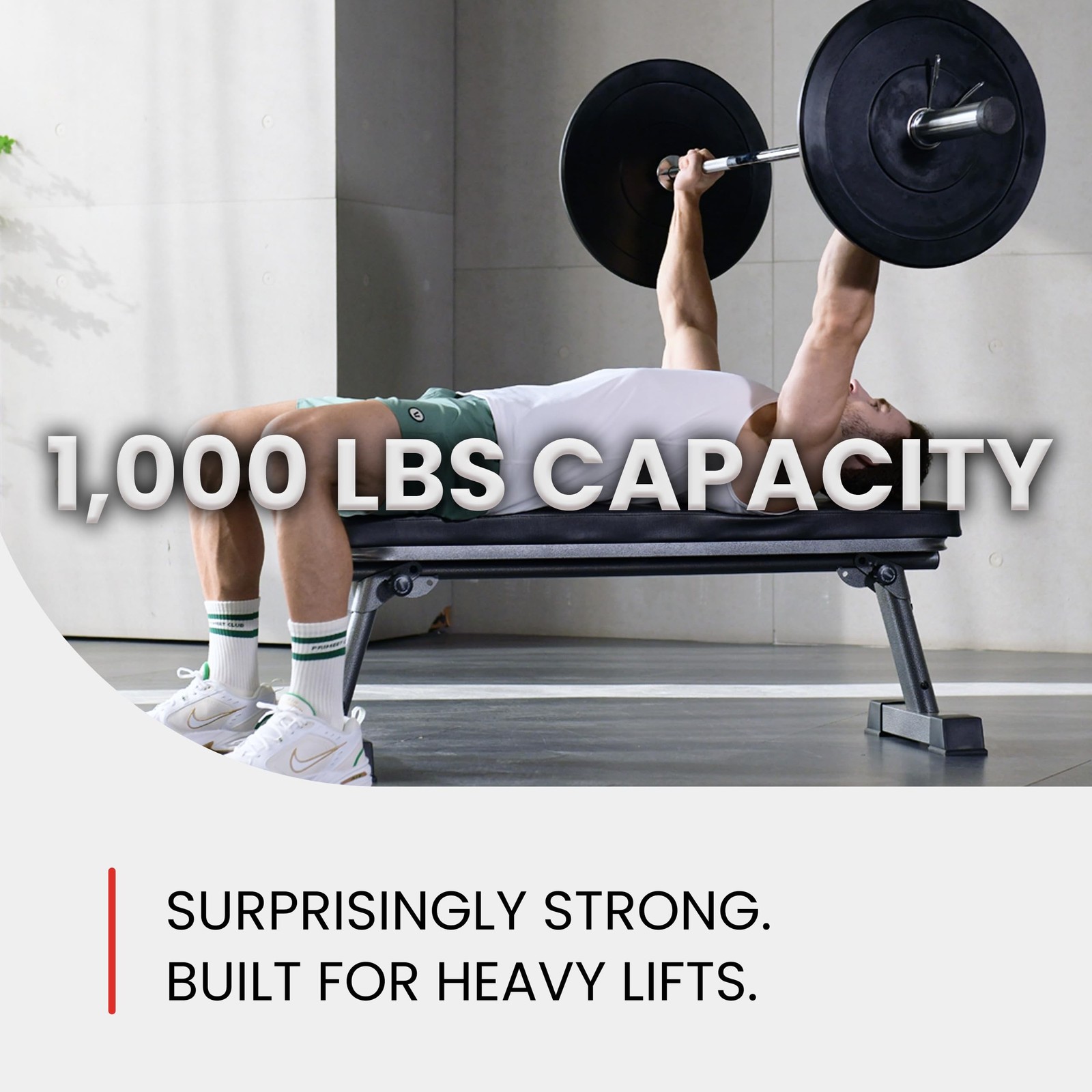 Finer Form Gym Quality Foldable Flat Bench for Multi-Purpose Weight Training ...