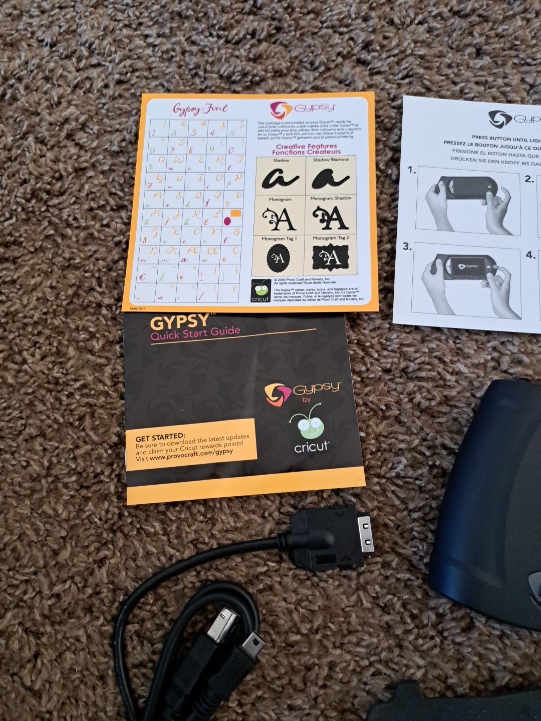 Provo Craft Cricut Gypsy Handheld Design Anywhere Machine Model GPSY0001