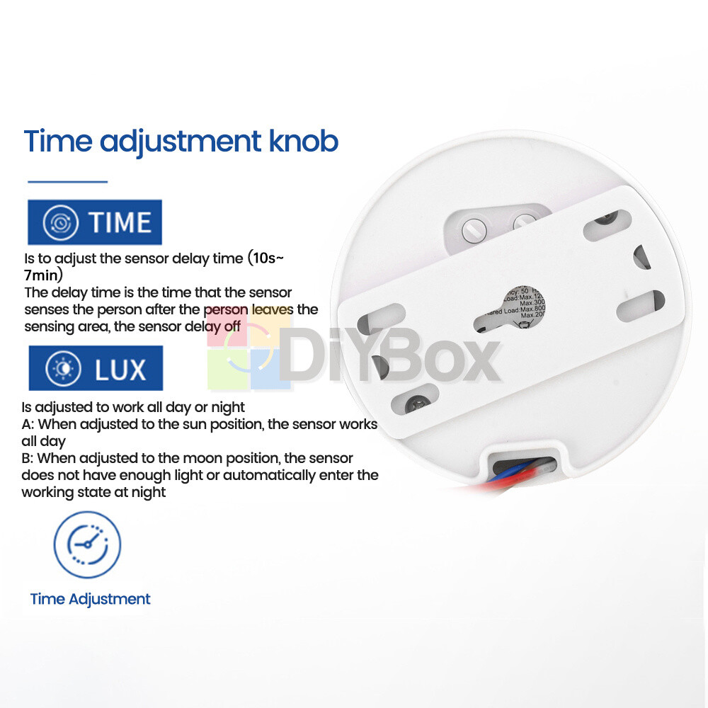 AC85-265V Smart Human Infrared Sensor Switch PIR Motion Ceiling Sensor Switch