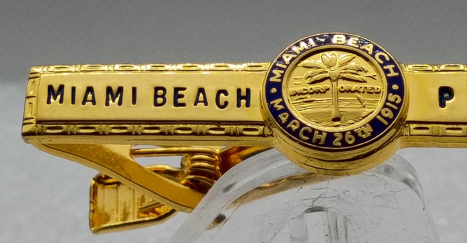 Miami Beach Police Tie Clip