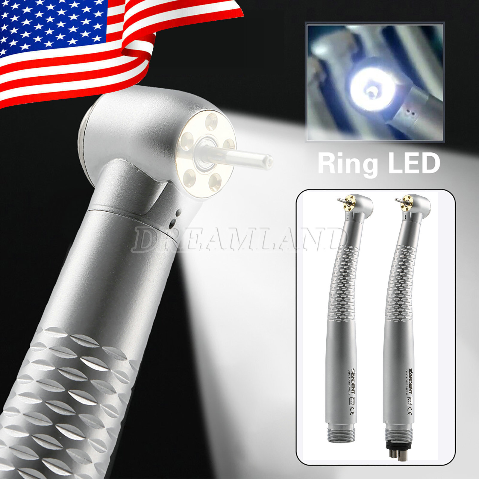 Dental 5* luces LED e-generador turbina alta velocidad pieza de mano KaVo STYLE
