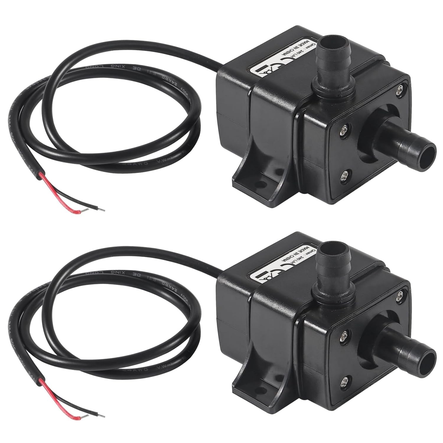 12V DC Brushless Submersible Ultra Quiet 240L/H Small Water Pump 2PCS