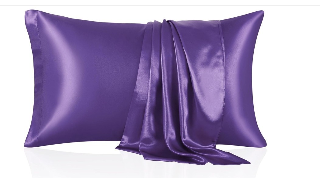 King size pillowcase - 20x36 - Purple Bridal Satin - sold per piece